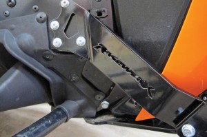 Racewerx bumpers absorb the shock from stumps or rocks, and are easily replaced if damaged.