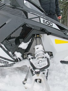 Pro-Steer skis, shown here on the 600 Indy SP, stay planted.
