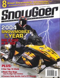 Snow Goer snowmobile cover 2003