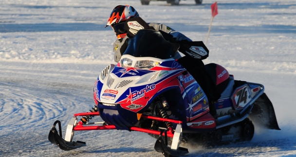 Gabe Bunke snowmobile racing
