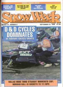 snowmobile racing at Haydays