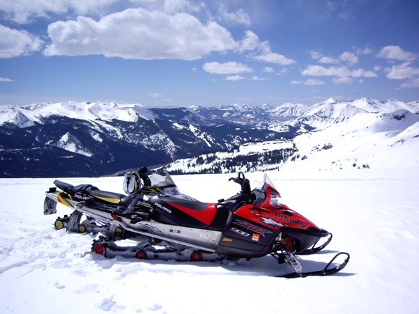 Snowmobile in Colorado