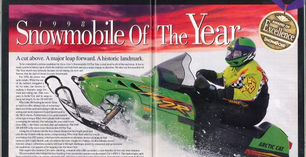1998 Snow Goer snowmobile of the year