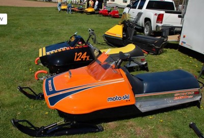 There are sleds there from current and past manufacturers and brands. Photo from Snowmobile Hall of Fame website, used with permission. 