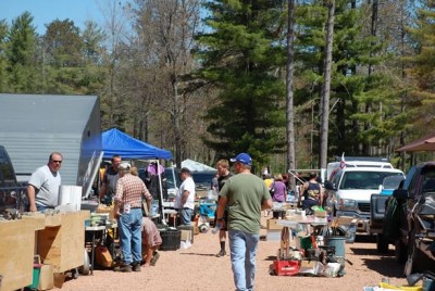A large swap meet is a part of the show. Photo from Snowmobile Hall of Fame website, used with permission. 