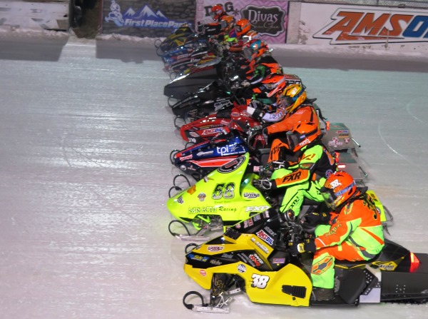The start of the Sweet 16/TLR Cup race at Eagle River.