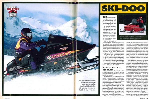 1997 Ski-Doo snowmobiles