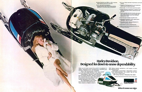 1974 Harley Davidson ad