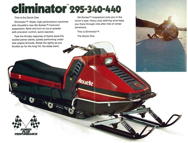 Alouette Eliminator snowmobile 