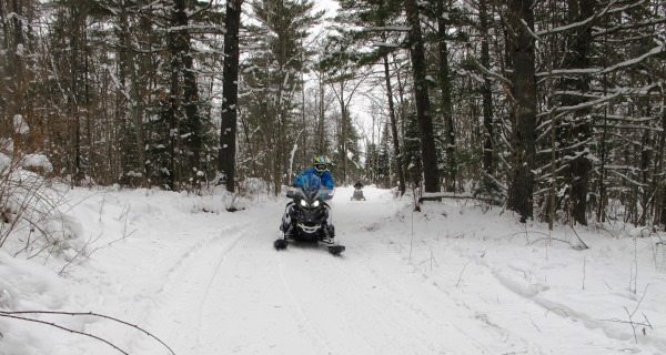 snowmobile trail, wisconsin