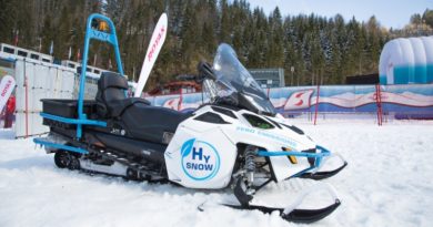 hydrogen powered snowmobile
