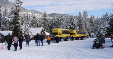Yellowstone National Park snowmobile