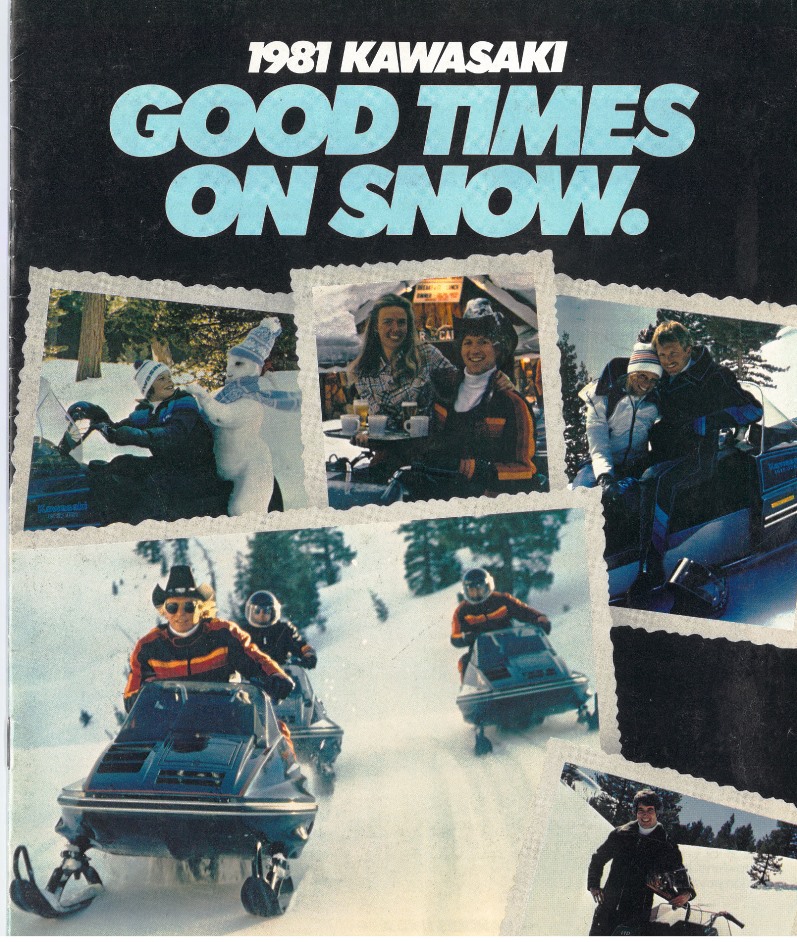 1981 Kawasaki snowmobile brochure
