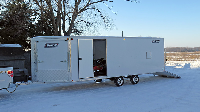 Triton snowmobile trailer