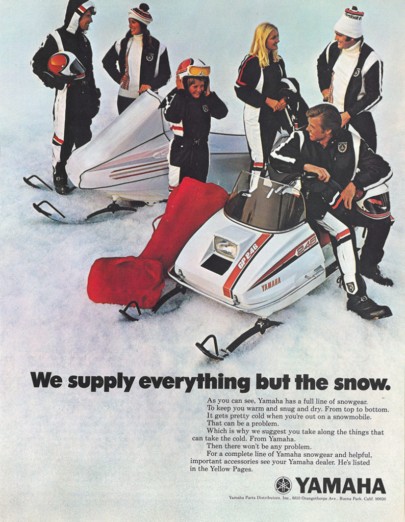 1975 Yamaha snowmobile ad