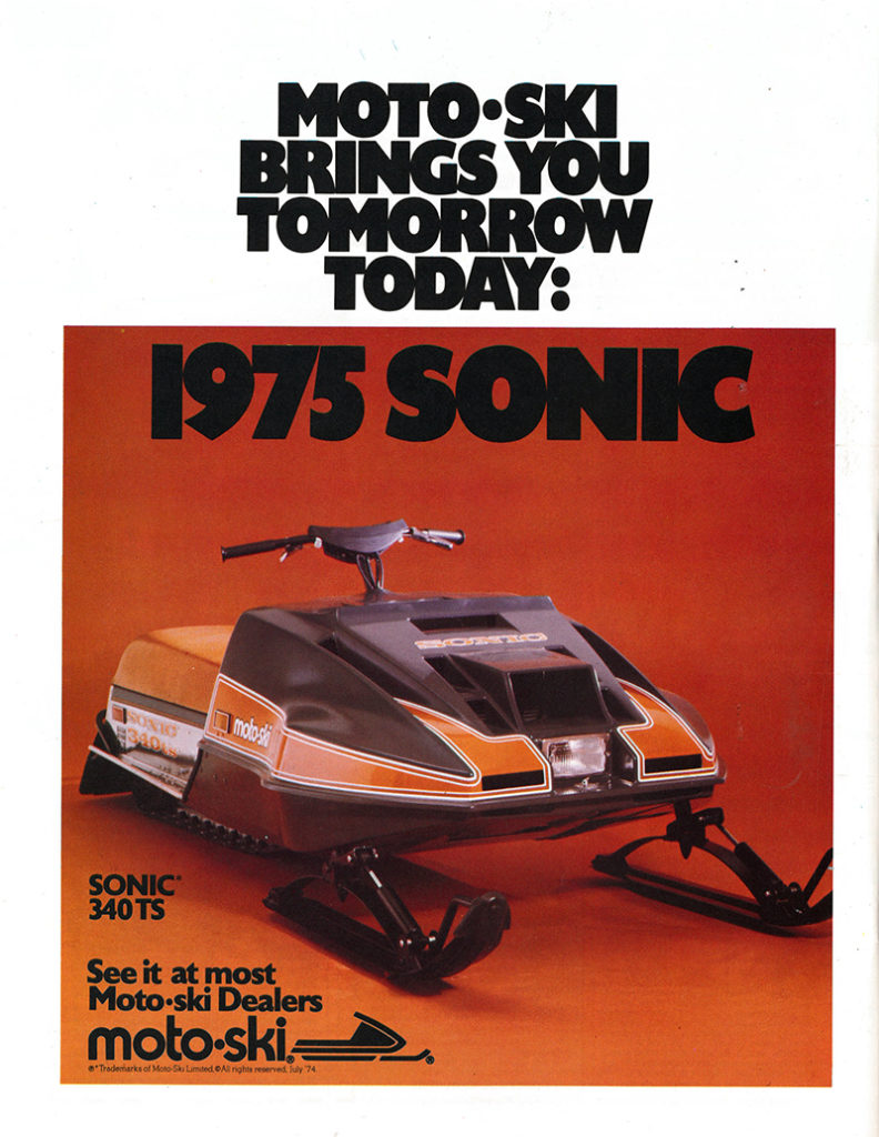 1975 Moto-Ski snowmobile ad