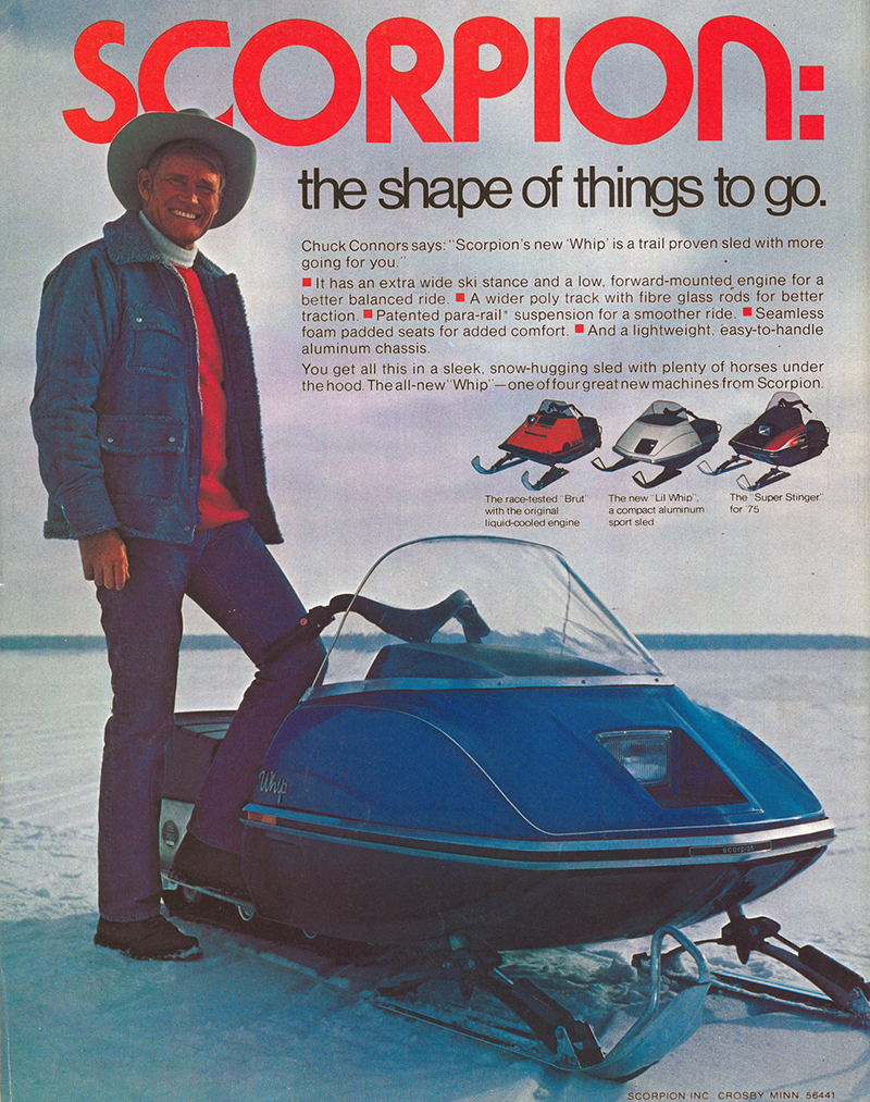 1975 Scorpion Snowmobile Ad