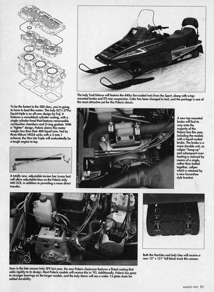 1993 Polaris snowmobiles