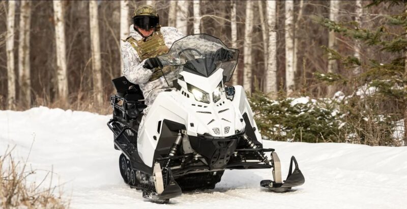 Polaris Defense Division Unveils Two Military Snowmobiles 2025 Military 650 Titan 155