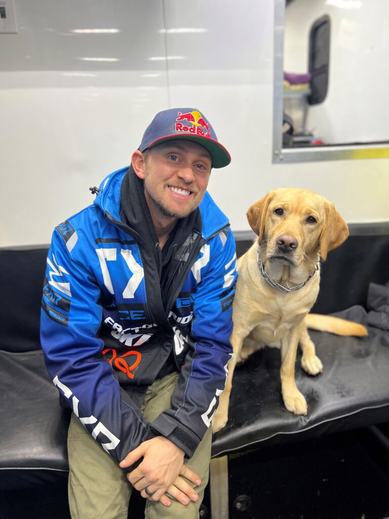 Gunnar Sterne and dog