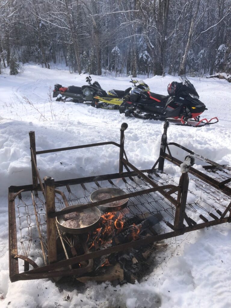 snowmobile cookout