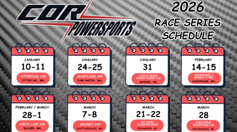 2026 Cor Powersports schedule