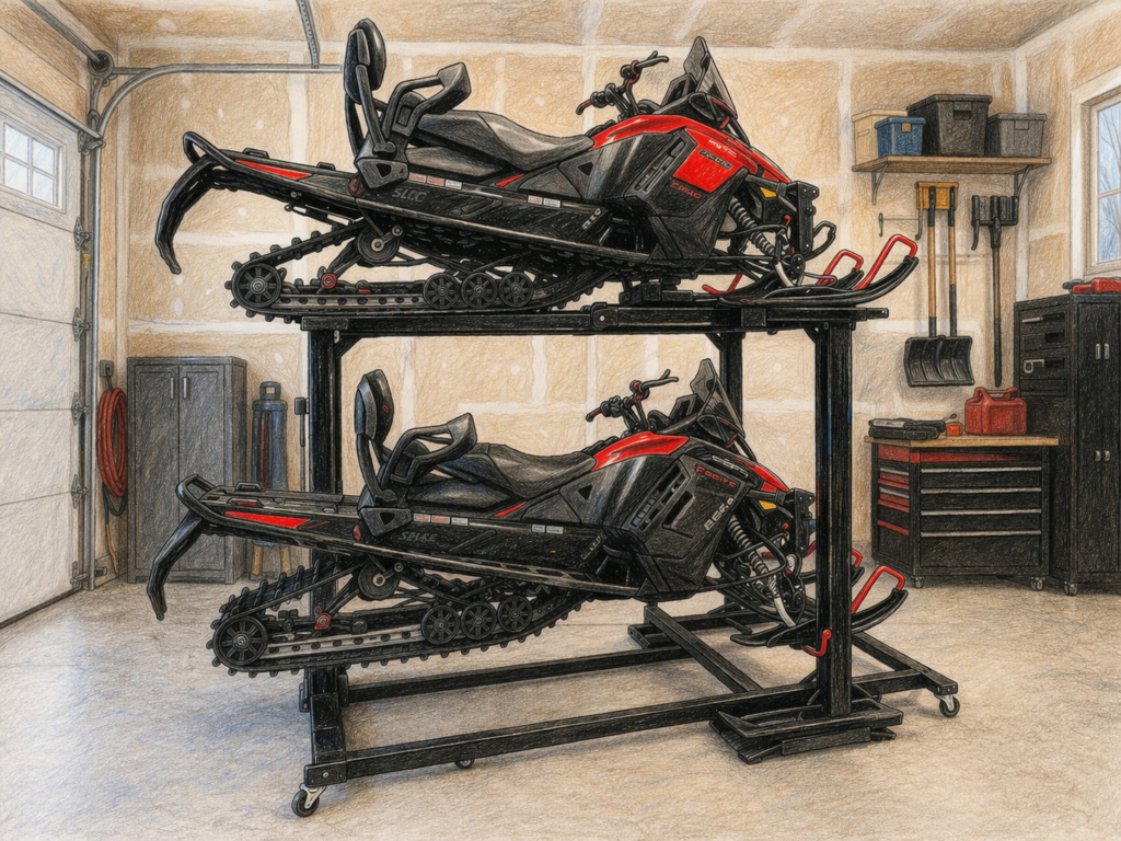 Should You Elevate Your Snowmobile Track in the Off-Season?