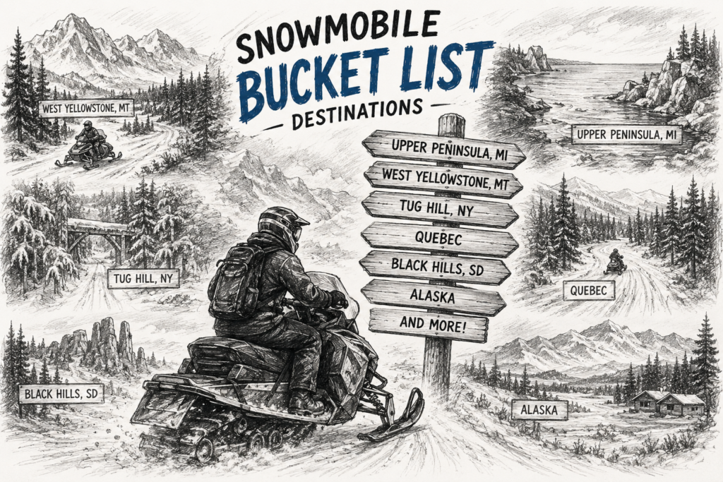 Best Snowmobiling Destinations in North America